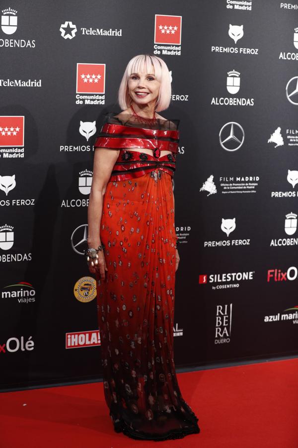 Victoria Abril nunca deja indiferente con sus looks, y el que ha elegido para la alfombra roja de los Premios Feroz no iba a ser una excepción...