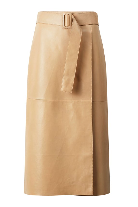 Falda midi de Mango.