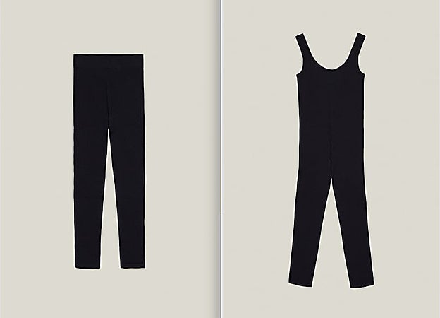 Los leggings y el mono de la colección.