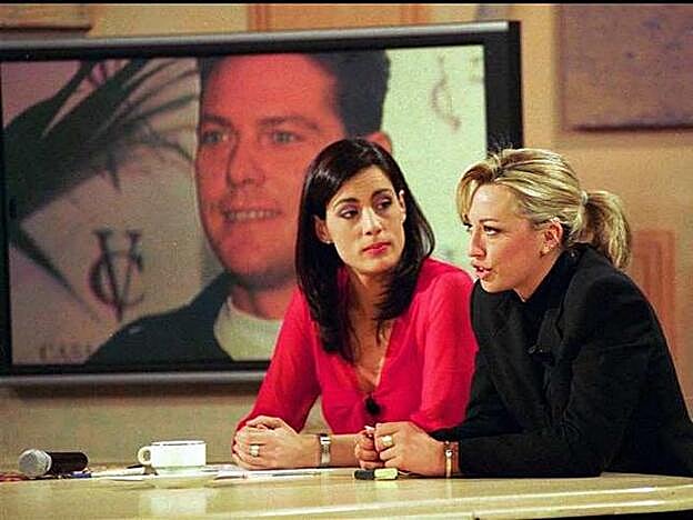 Alicia Senovilla durante su famosa entrevista a Belén Esteban.