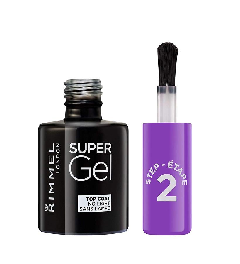 Ayuda a fijar el esmalte de uñas, dejando su superficie lisa y uniforme durante 14 días. La fórmula es resistente a las burbujas y a las grietas, y su brocha de gran tamaño, crea de una pasada un acabado súper brillante. (8,45 €).