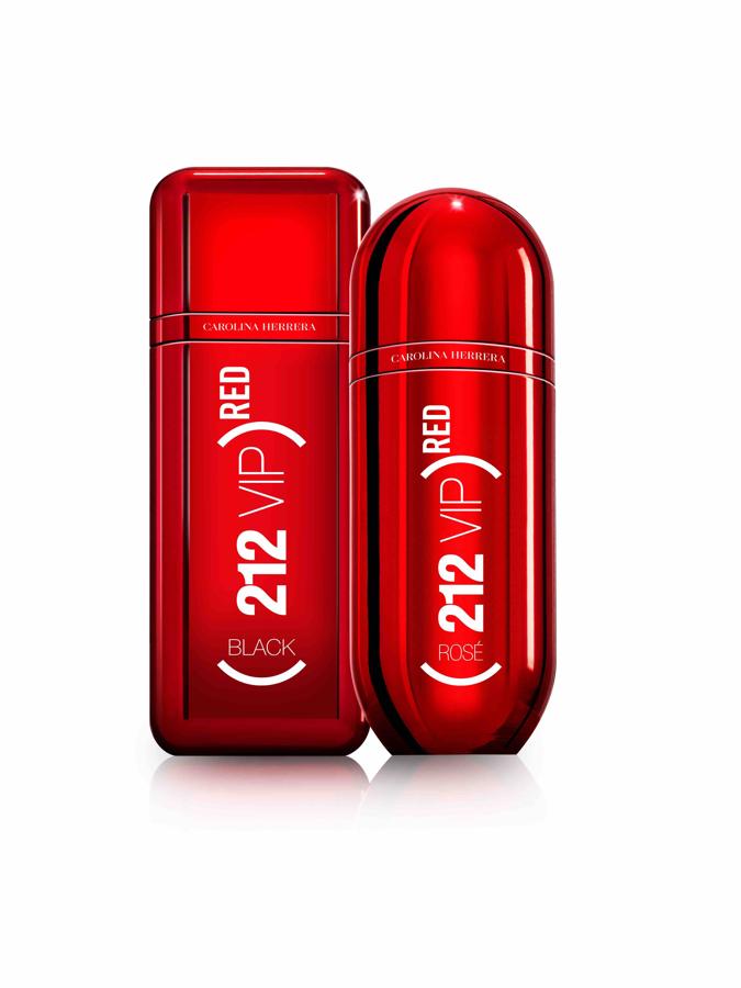 Carolina Herrera pone el carisma de sus dos fargancias más icónicas al servicio de una buena causa (la lucha contra el sida), que viste sus frascos de rojo pasión. (212)Red VIP Limited Edition Black Eau de Parfum para él y (212)Red VIP Limited Edition Eau de Parfum Rosé para ella. Ambas de Carolina Herrera.