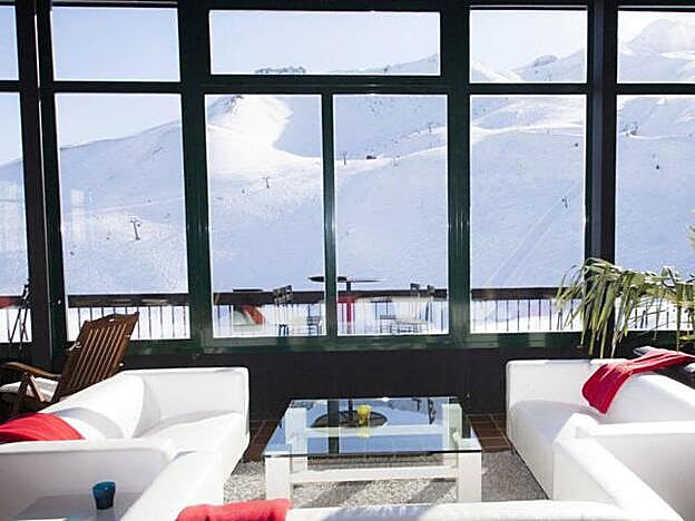 Una imagen de las vistas de la Trattoria Cantal.