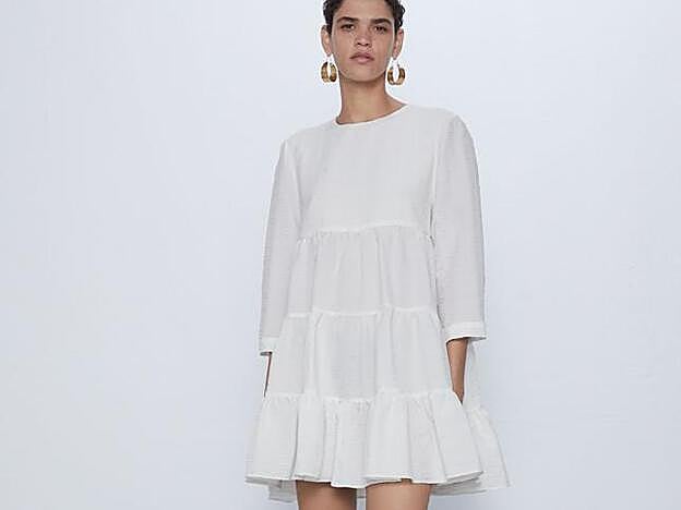 Vestido estructurado mini de la nueva colección de Zara