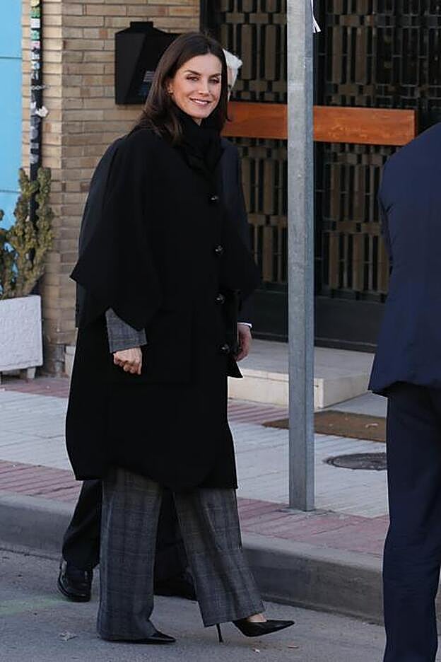 Doña Letizia a las puertas de su reunión con UNICEF.