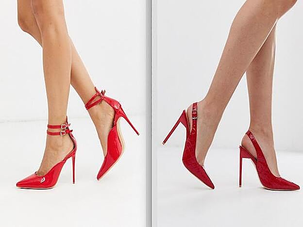 A la izquierda con doble tira, a la derecha en efecto cocodrilo.