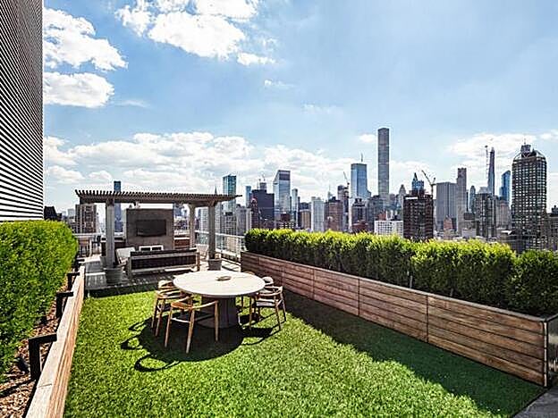 Parte de la terraza exterior.