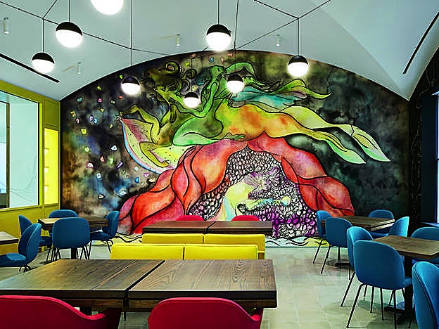 Salón del restaurante Marisol.