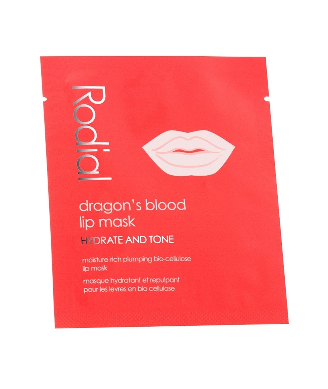 Una mascarilla de biocelulosa para los labios con extracto de sangre de dragón, una resina roja de un árbol milenario que hidrata, rellena y suaviza los labios y su contorno. En El Corte Inglés. (7,50 euros/unidad). Toma nota: Mascarilla de labios Dragon's Blood Lip Mask de Rodial.