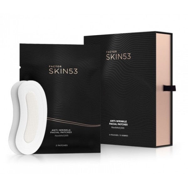 Desde Promofarma explican que el tratamiento  Factor Skin 53 Parche Nasolabial  "está formado por ácido hialurónico y EGF (factor de crecimiento epidérmico) para formar una microestructura biodegradable que desaparece del parche y penetra en la piel. Asímismo, regula el crecimiento, la diferenciación y el metabolismo celular en la piel, incrementa la proliferación de células epidérmicas y la producción de colágeno, y también disminuye las arrugas y previene la rotura celular". (58,51 euros).