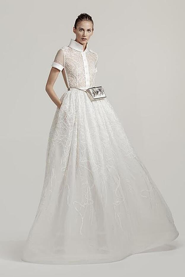 Uno de los diseños de novia de la colección actual de Isabel Zapardiez.