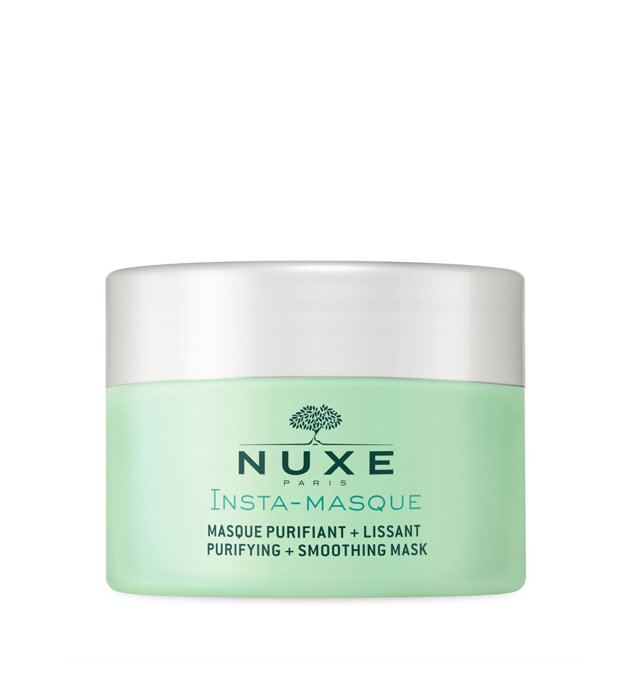 Contiene dos ingredientes naturales: el caolín, una arcilla blanca muy suave, desincrusta las impurezas de los poros y matifica, y el agua floral de rosa suavizante es la garantía de cero tiranteces. Dos beneficios de belleza en dos minutos cronometrados.  Insta-Masque de Nuxe  (19,90 €).