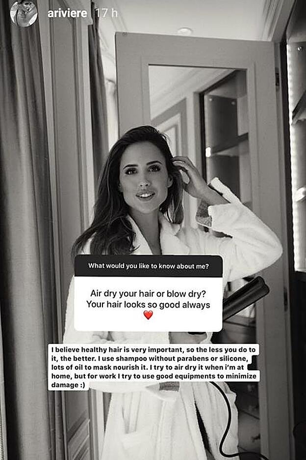 Alex Rivière ha desvelado algunos de los pasos imprescindibles que sigue en su rutina de cuidado capilar.