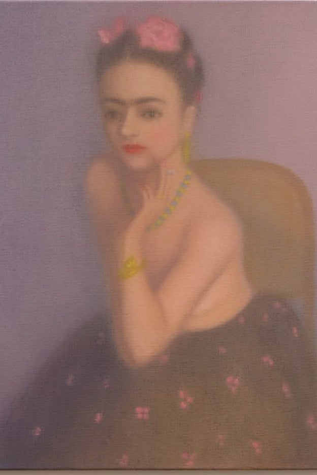 Retrato de la pintora mexicana Frida Kahlo de Chechu Álava.