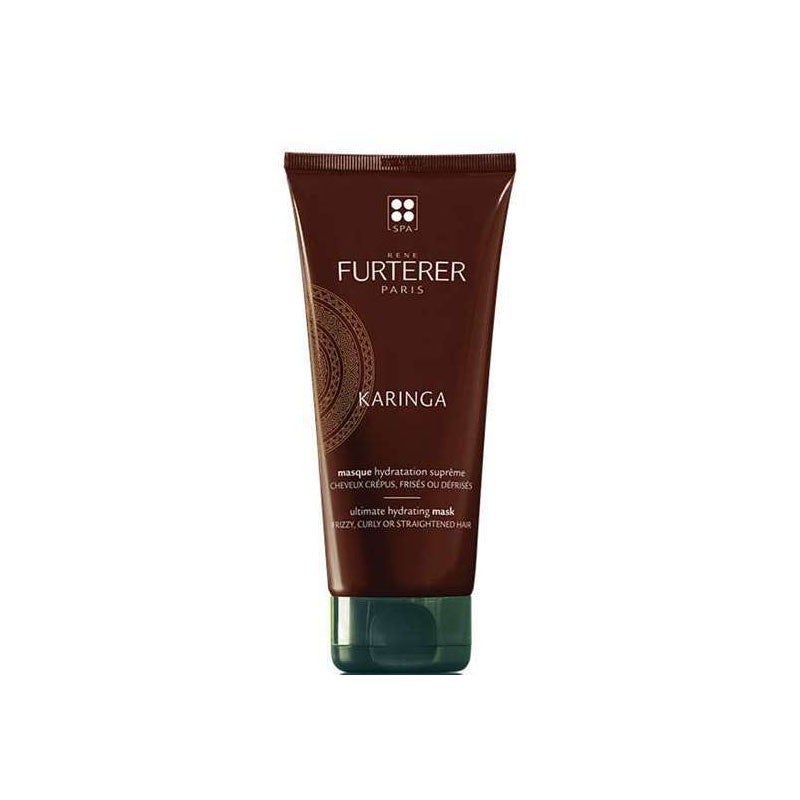 La  mascarilla Karinga de René Furterer  está hecha para las melenas rizadas más rebeldes. Su aceite de argán y el extracto de karité penetran fácilmente en el interior del cabello para combatir el encrespamiento más extremo. (29,52 euros).