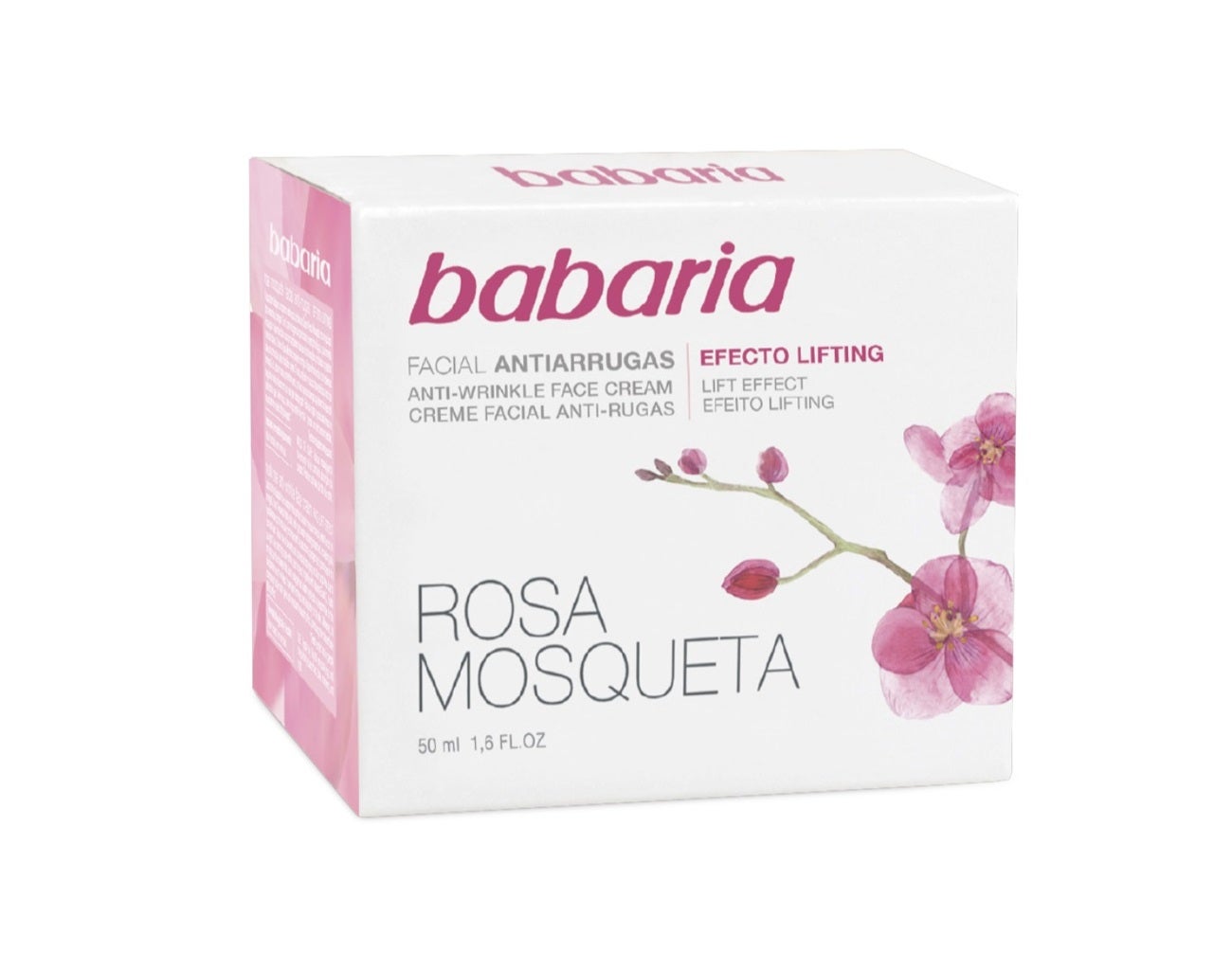 Esta crema facial antiarrugas de Babaria posee uno de los ingredientes más valiosos para el cutis: la rosa mosqueta. Su aceite con alto contenido en ácido trans-retinoico junto con las vitaminas E y C, previene y mejora los signos del envejecimiento, además de corregir las manchas cutáneas causadas por la exposición solar. Puede utilizarse de día y de noche.