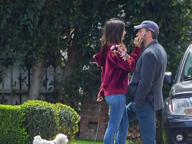 Ana de Armas y Ben Affleck en Los Ángeles.