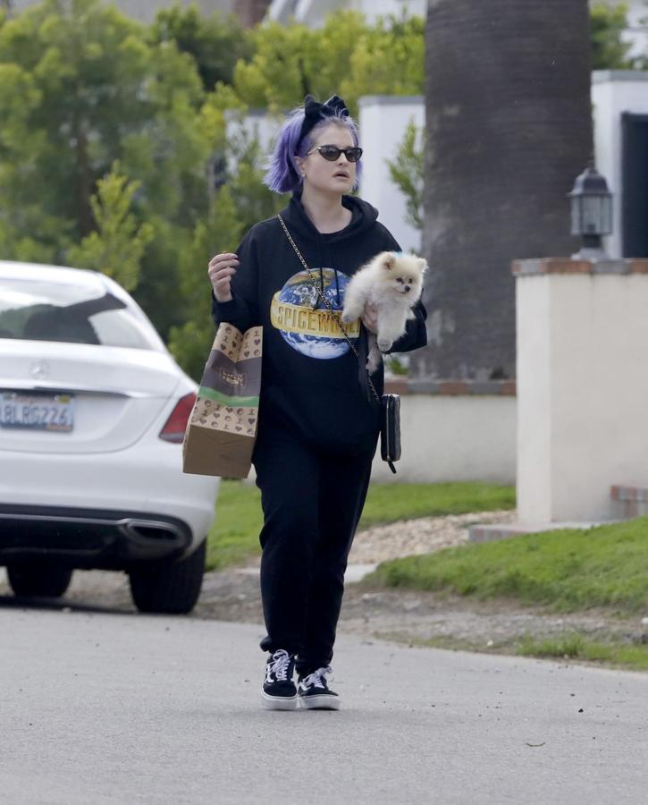 Hay pocos eventos (incluidos estrenos y alfombras rojas) en los que Polly, el pequeño pomeranian de la cantante y actriz inglesa, no esté presente. En esta ocasión Osbourne hace además un homenaje a las Spice Girls con una sudadera del segundo disco que la banda publicó en 1997, Spiceworld.