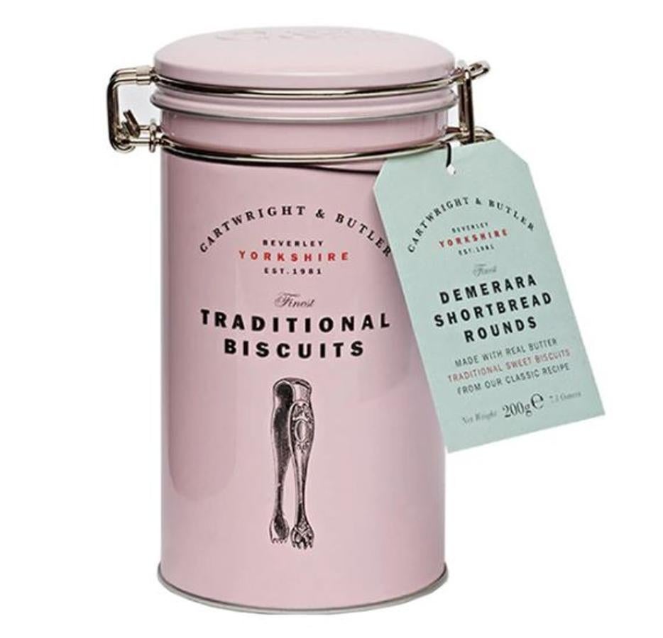 Su 'guilty pleasure' no es el chocolate, sino las galletas. Estas de mantequilla son una auténtica delicia. Bote de hojalata de Cartwright & Butter, de venta en el Corte inglés.