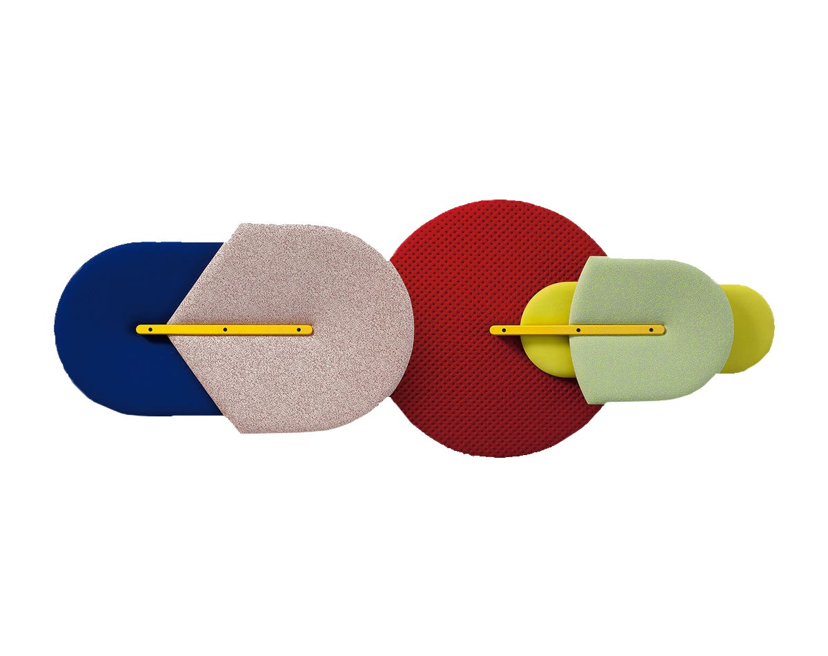 Panel decorativo y fonoabsorbente Beetle (c.p.v.) de Mut para Sancal.