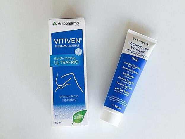 Gel de masaje Vitiven Ultra frío de Arkopharma (9,80 €).