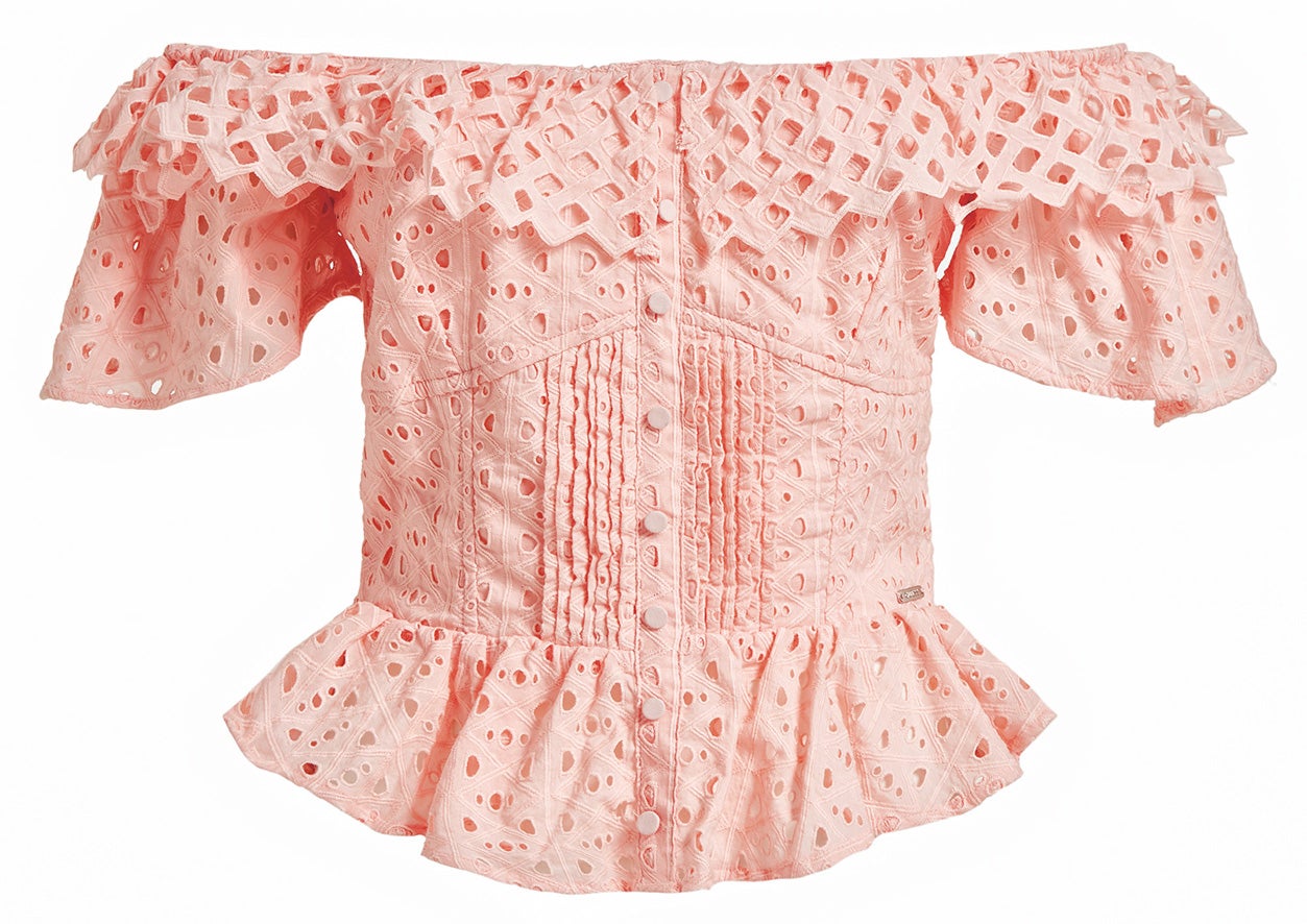 Top de algodón orgánico, de Guess Jeans (79, 90 €).