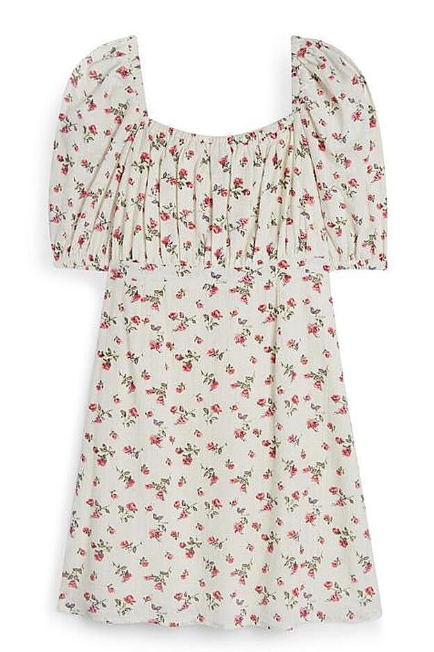 Vestudo de verano de Primark, mini y con estampado de flores (16 euros).