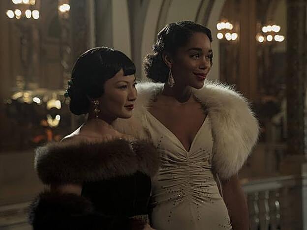 Michelle Krusiec y Laura Harrier interpretan a Anna May Wong y Camille Washington.