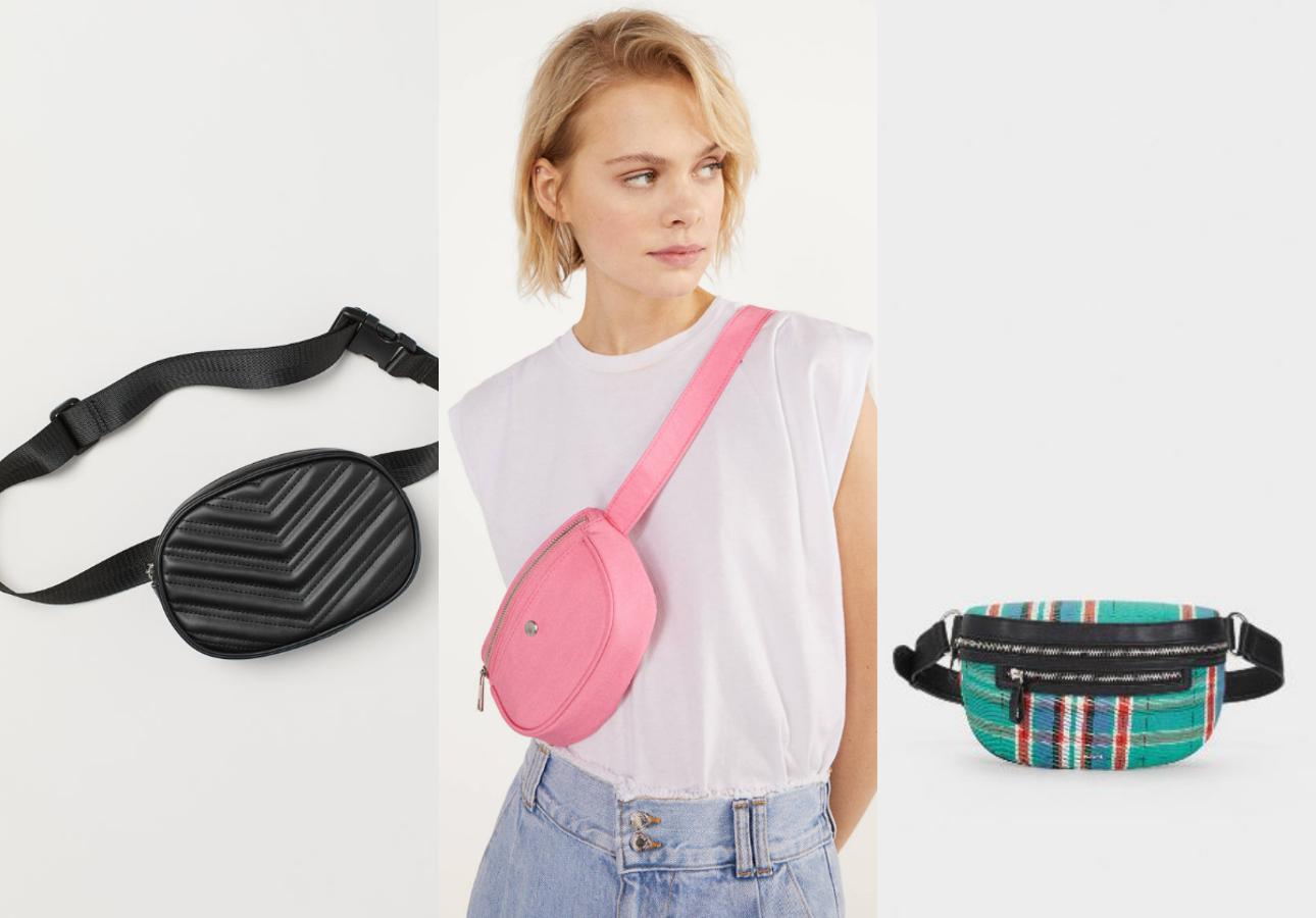 En negro de H&M (14,99 euros), rosa de Bershka (12,99 euros) y de cuadros de Parfois (22,99 euros).