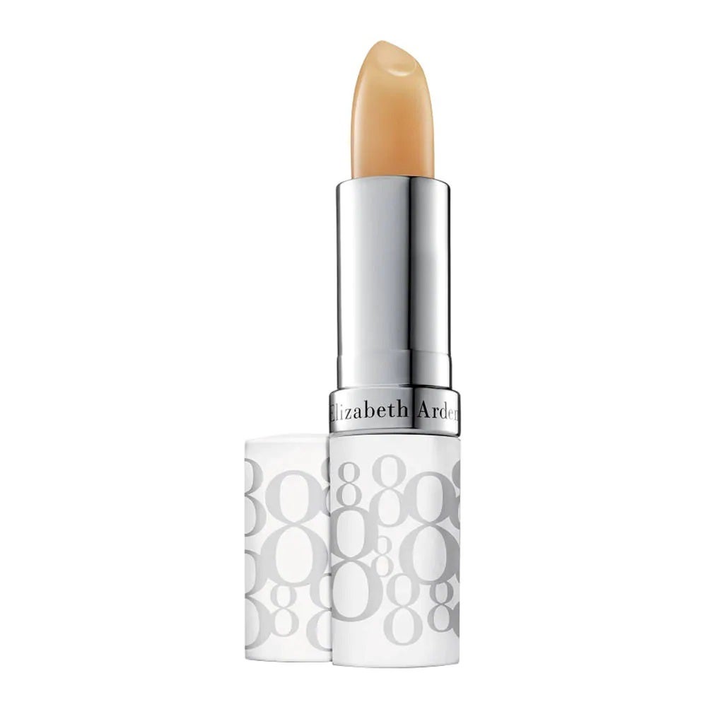 El labial  Eight Hour Cream de Elizabeth Arden  calma, repara, hidrata y protege a los labios del sol con su SPF 15 e ingredientes de la talla de la vitamina E o el ácido salicílico. Disponible también con color. (25,55 euros).