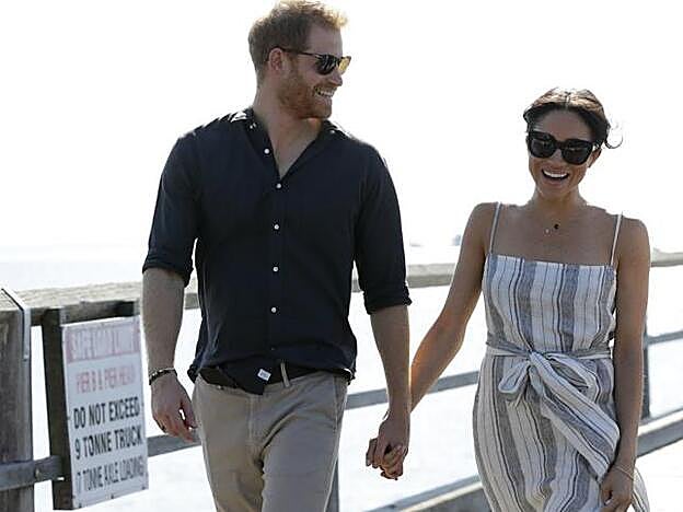 Una foto de su noviazgo, cuando aún no se hablaba públicamente del Megxit.