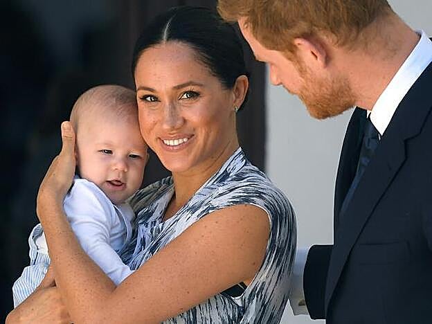 Una de las últimas y tiernas foto de Meghan Markle, Archie y el príncipe Harry.
