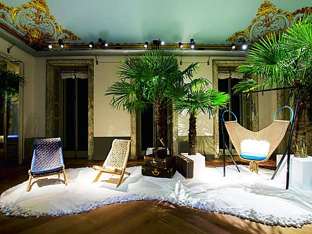 Palaver Chair (izq.) y Swing Chair, de la coleccion Objects Nomads para Louis Vuitton.