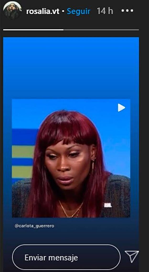 Rosalía ha difundido el clip en sus 'stories'.