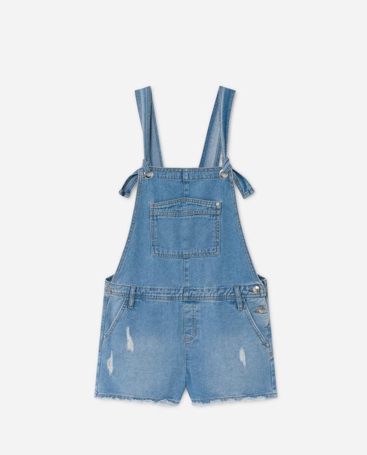 Peto corto vaquero, (7,99 euros).