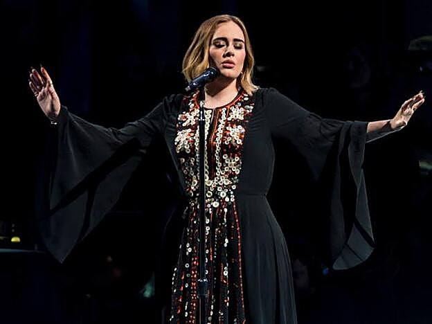 Adele en ese concierto de 2016 del que hablábamos.