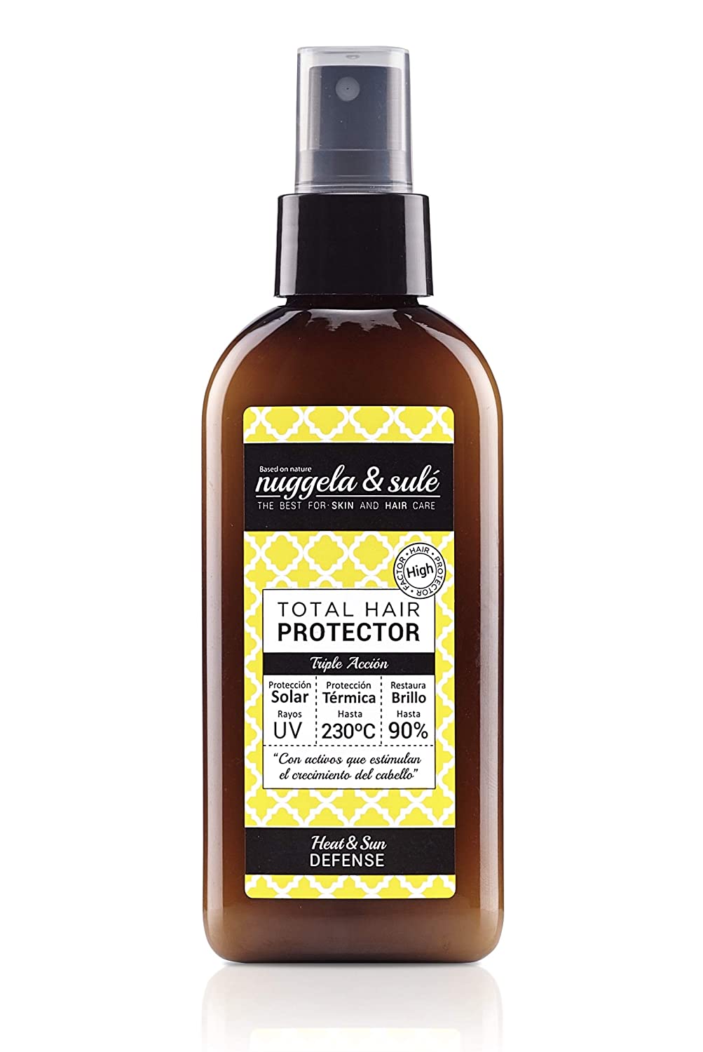 La firma del champú de cebolla más vendido, también tiene su versión del protector solar para el cabello que además, también protege de las herramientas de calor y restaura el brillo hasta un 90%. De Nuggela & Sulé.  (11,80 euros) .