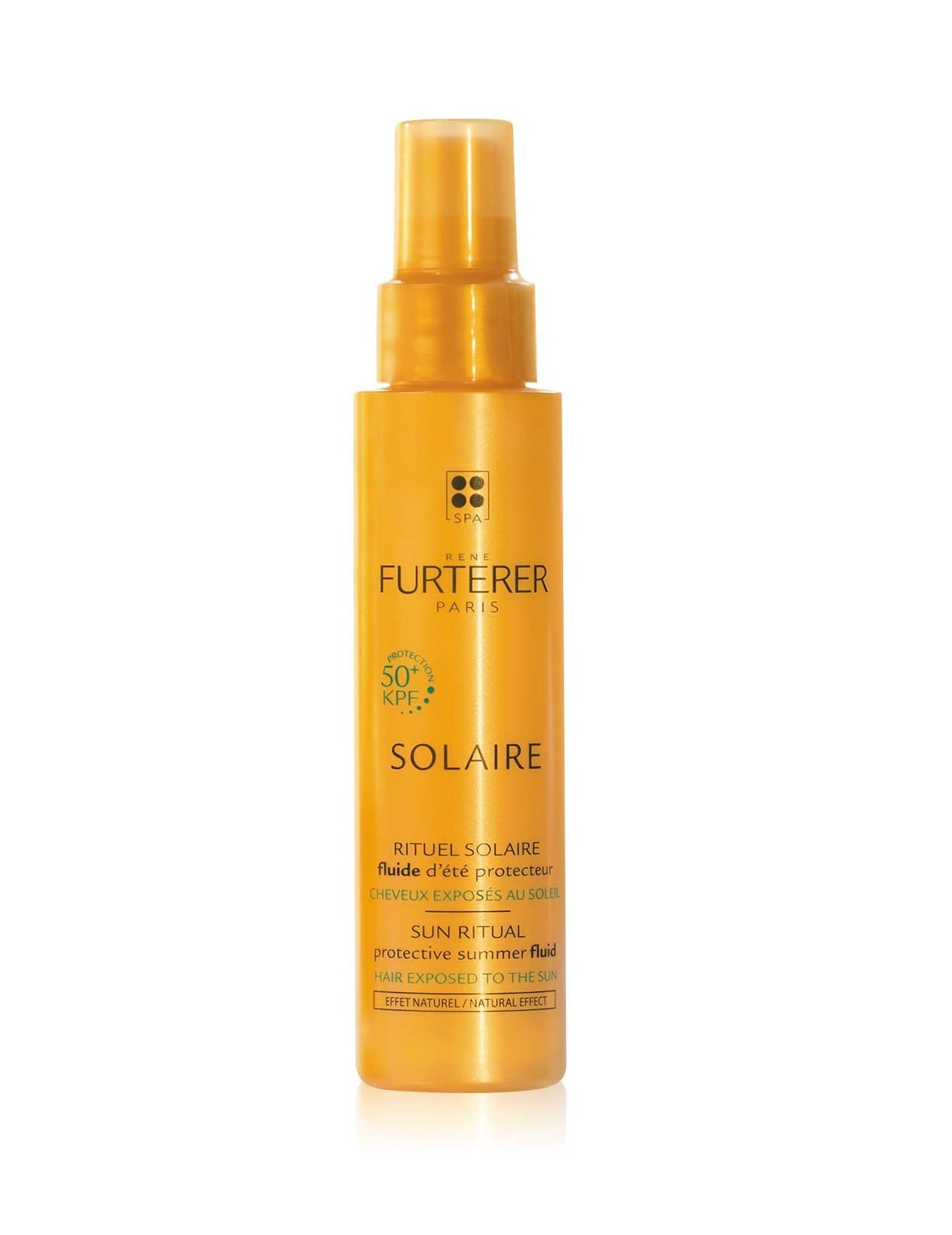 Esta bruma solar para el cabello compensa los efectos más dañinos del sol y el resto de agentes externos. Toma nota: Rituel Solaire de René Furterer.  (13,85 euros) .