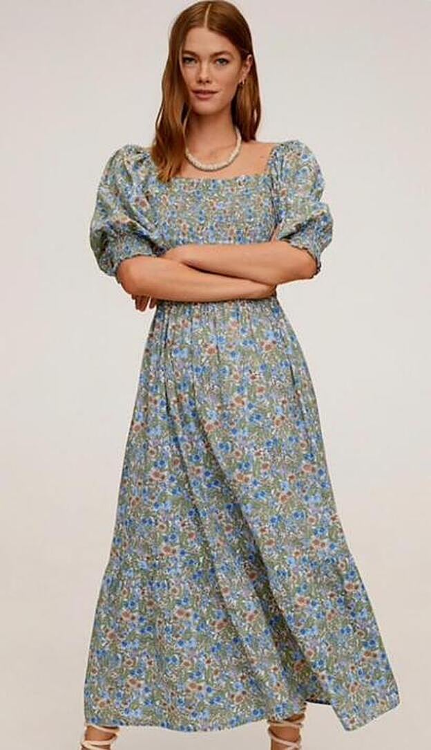 Este vestido de la nueva colección de Mango parece de una firma francesa.