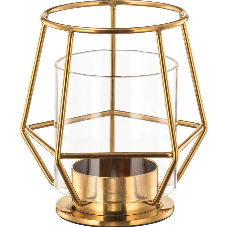 Este portavelas dorado de Ikea de 10 centímetros de altura tiene un precio de 7 euros.