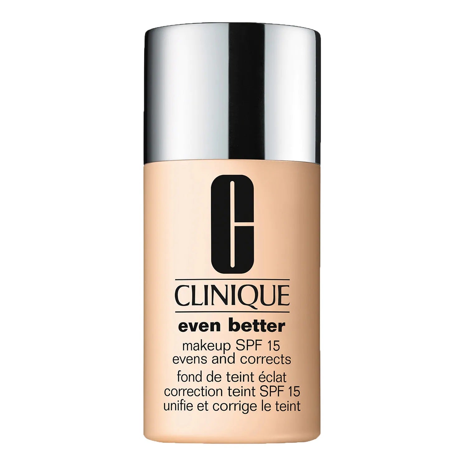 Corrige, unifica y protege con su SPF 15. Toma nota: Even Better Makeup de Clinique. Indicada especialmente para pieles maduras.  En Sephora por 37,55 euros .