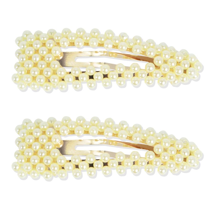 Horquillas metálicas con perlas amarillas, de You Are The Princess (2,99 €).