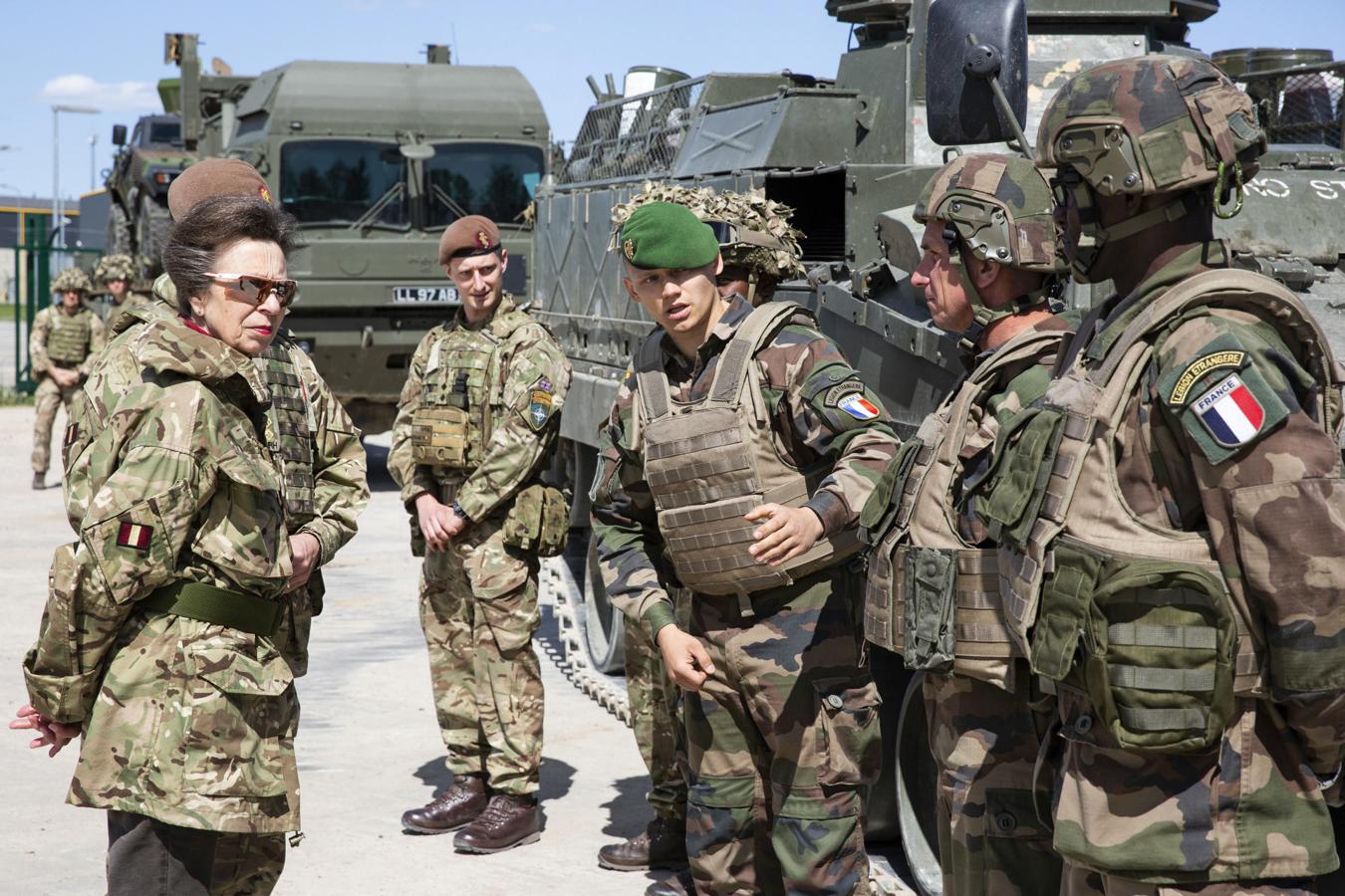 Además de Coronel en Jefe de los King's Royal Hussars (el regimiento de caballería de la armada británica), Ana de Inglaterra es Princesa Real, Dama de la Nobilísima Orden de la Jarretera, Dama de la Antiquísima y Nobilísima Orden del Cardo, Dama de Gran Cruz y Gran Maestre de la Real Orden Victoriana y Dama de Gran Cruz de la Venerabilísima Orden Hospitalaria de San Juan de Jerusalén.