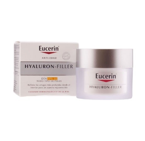 Otro best seller de farmacia y con un descuento irresistible es la  crema Hyaluron-Filler de Eucerin  para el día. Especialmente indicada para las pieles maduras normales y mixtas, mejora el aspecto de las arrugas y las previene gracias a su protección solar SPF 30.Antes: 58,89 euros. Ahora: 22,71 euros.