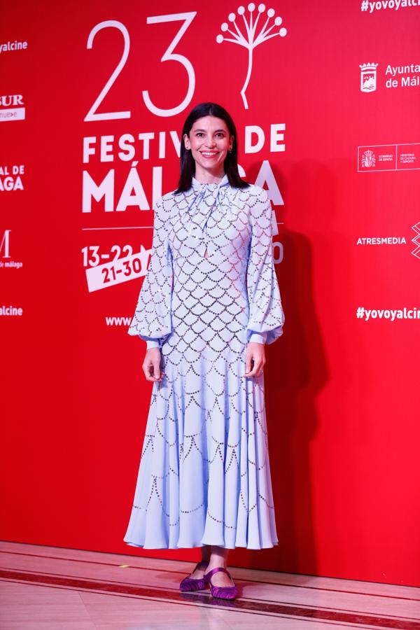 Irene Visedo, con look de inspiración retro en la gala inaugural del Festival de Málaga.