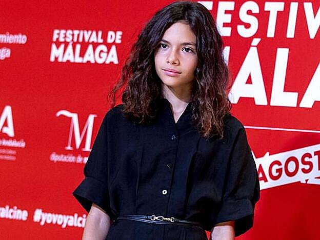 Ava Salazar y su madre Paz Vega, en la alfombra roja del Festival de Málaga.
