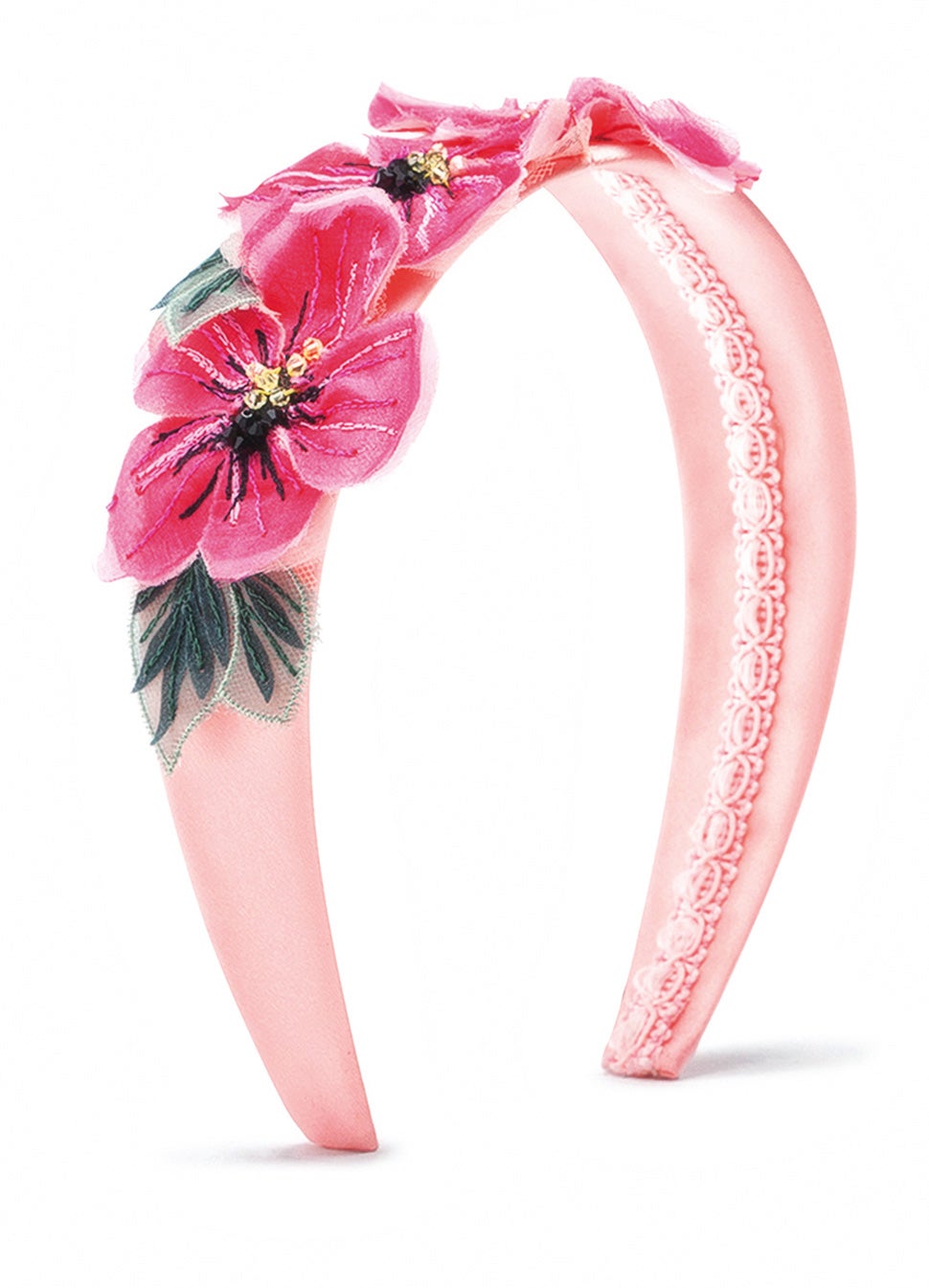 Diadema con flores de chifón, de Dolce & Gabbana (375 €).