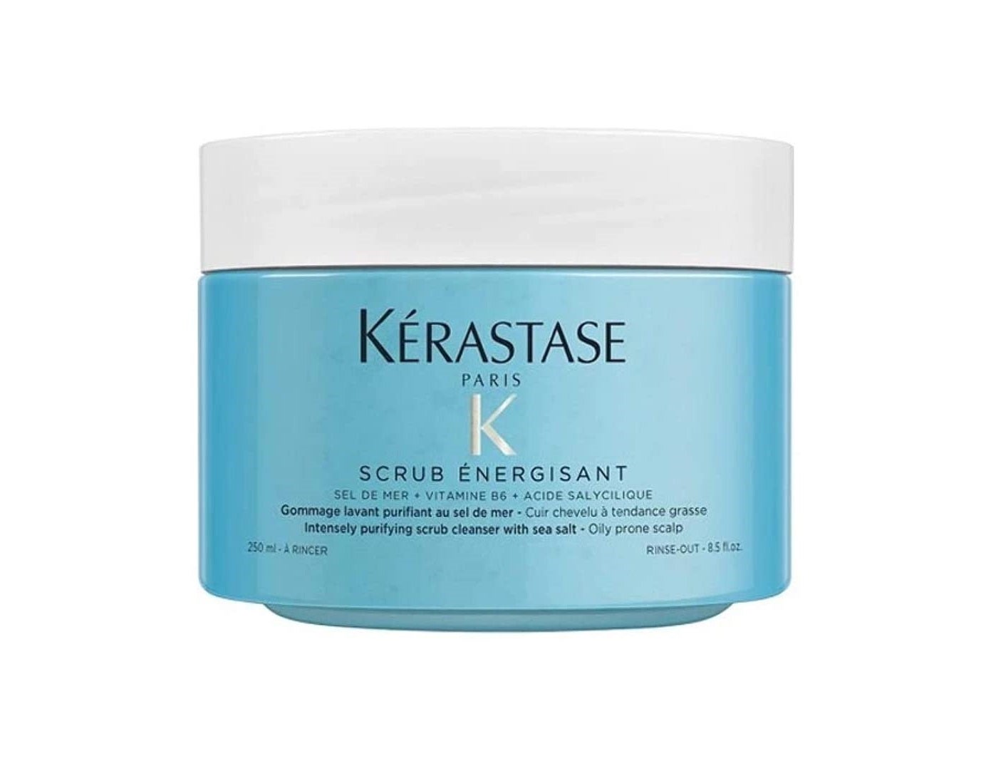 El exfoliante energizante Kérastase Fusio Scrub Énergisant combate la grasa y la caspa y limpia en profundidad gracias a ingredientes de altura como la sal marina, la vitamina B6 y el acido salicílico. Da la bienvenida a un pelo sano, fuerte y brillante.  (35,75 euros en Amazon) .