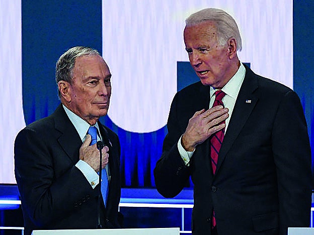 Junto al candidato demócrata Joe Biden.