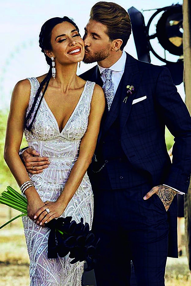 Instragram es el nuevo escaparate de las celebraciones nupciales. En la imagen Pilar Rubio y Sergio Ramos.
